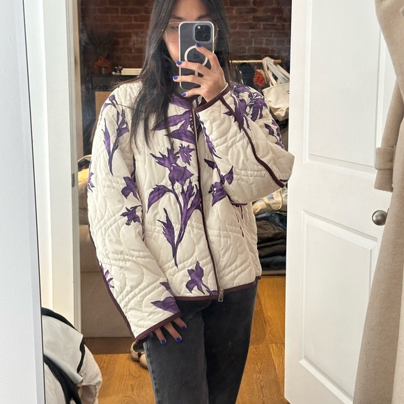 Forte Forte Quilted Floral Print Jacket Size S-M - Picture 3 of 6